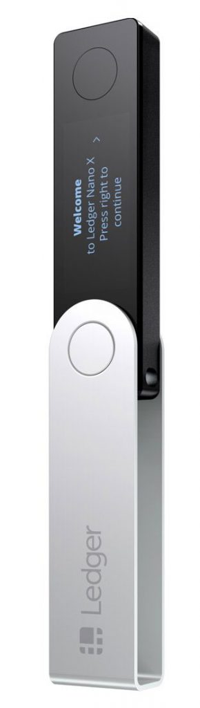 image of ledger nano X